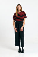 ISQUIA TOP STRIPES BRICK