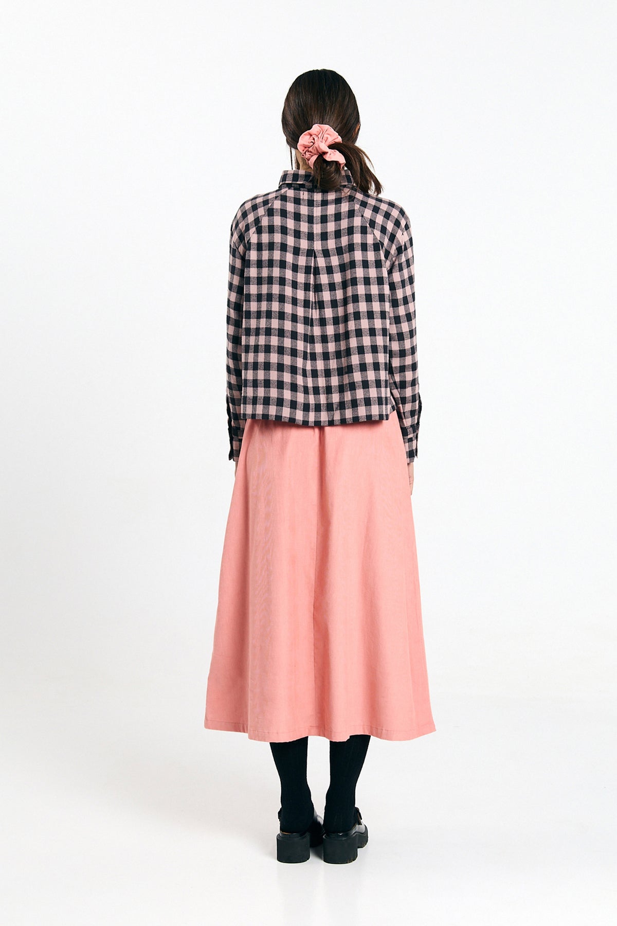VILA SHIRT CHECK BLACK