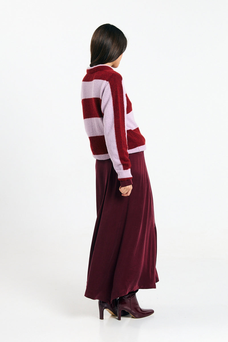 BABOL JUMPER STRIPES BRICK