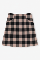 FARO SKIRT CHECK BLACK