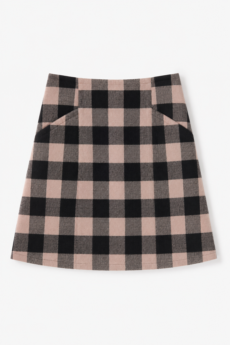 FARO SKIRT CHECK BLACK