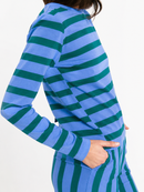 MAIA TOP STRIPES GREEN