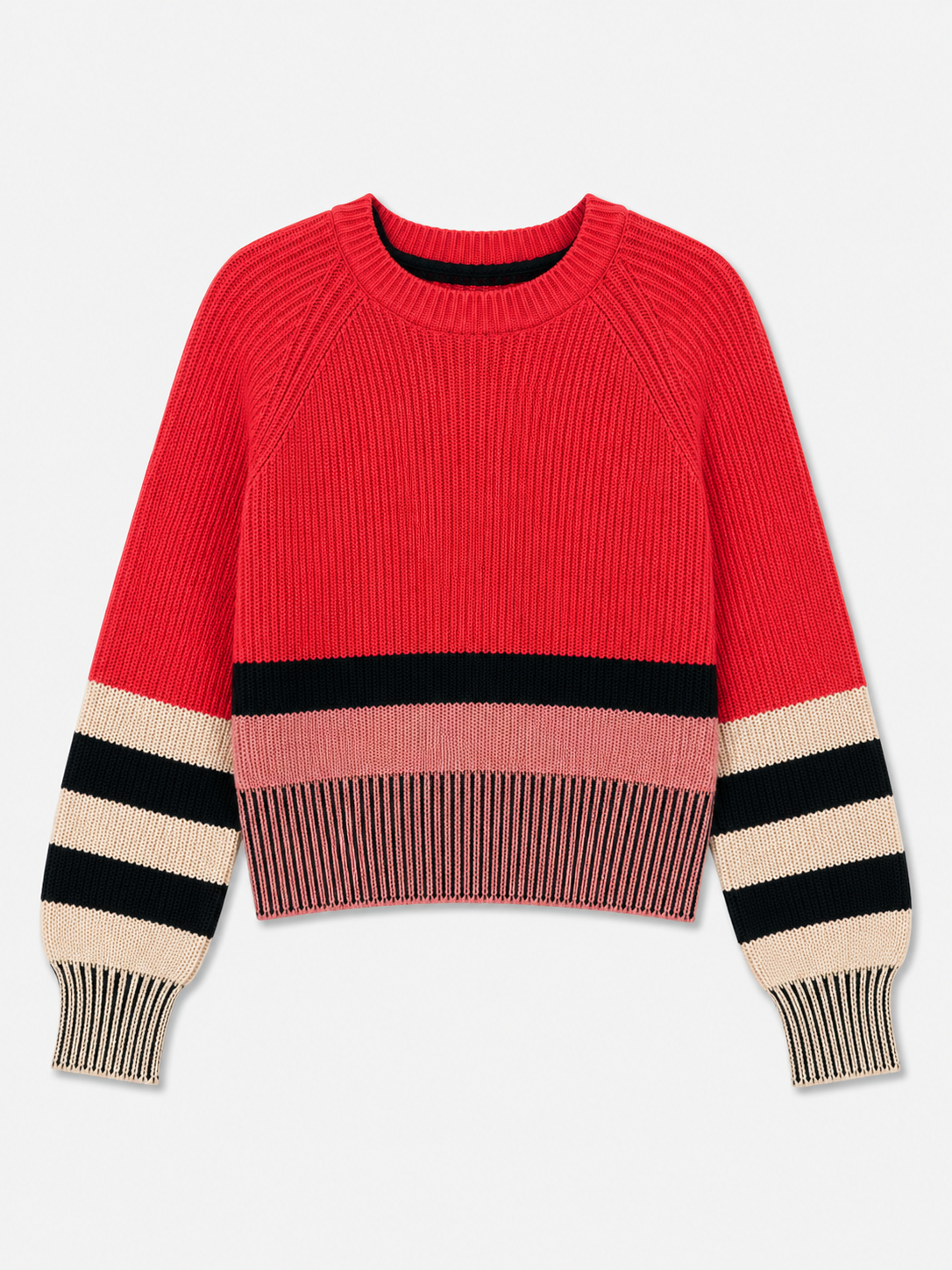 NELAS JUMPER STRIPES RED