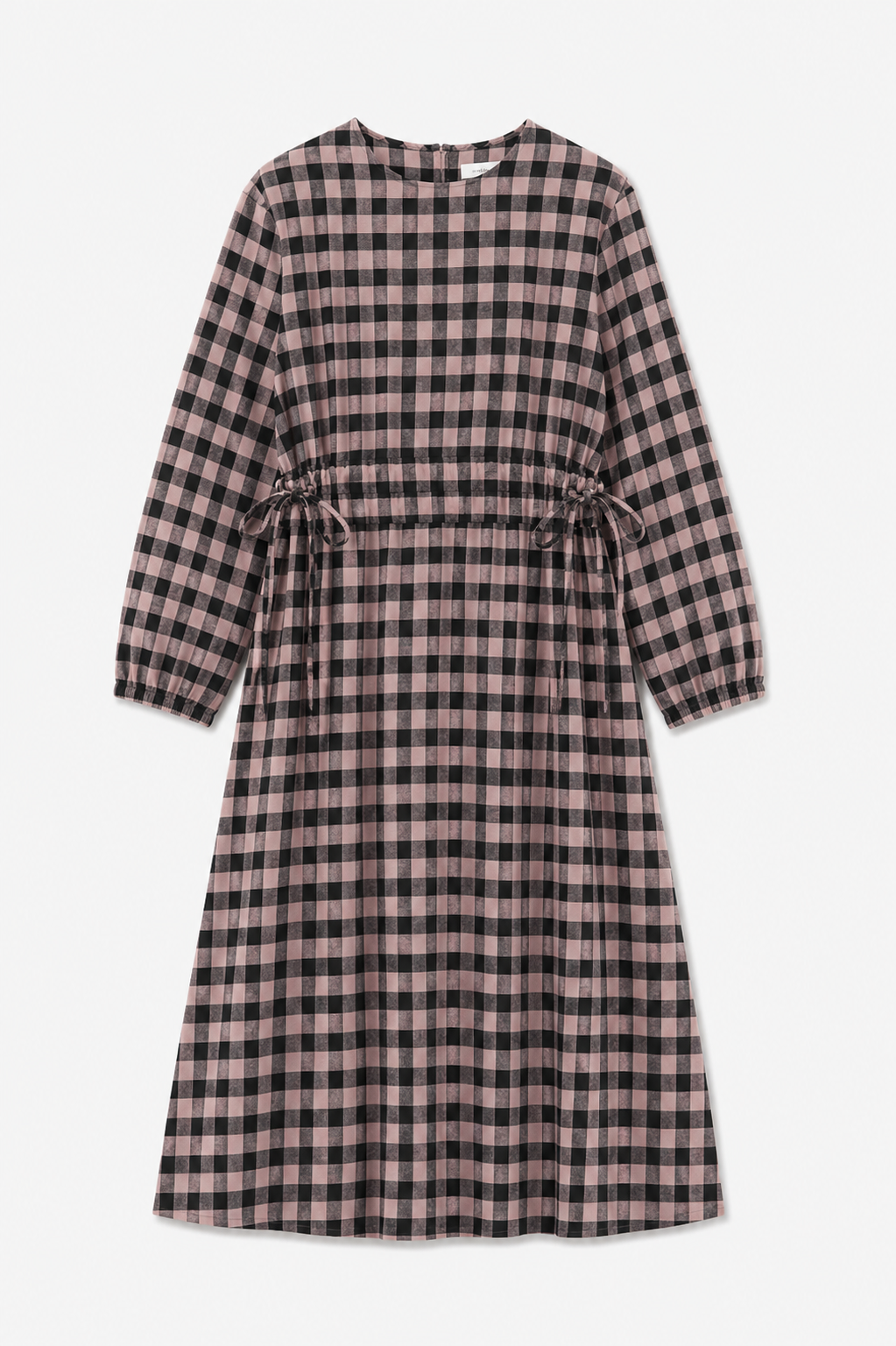 OTA DRESS CHECK BLACK