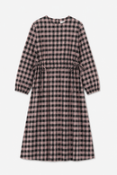 OTA DRESS CHECK BLACK