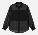 SAMARRA SHIRT SCHIFFON BLACK