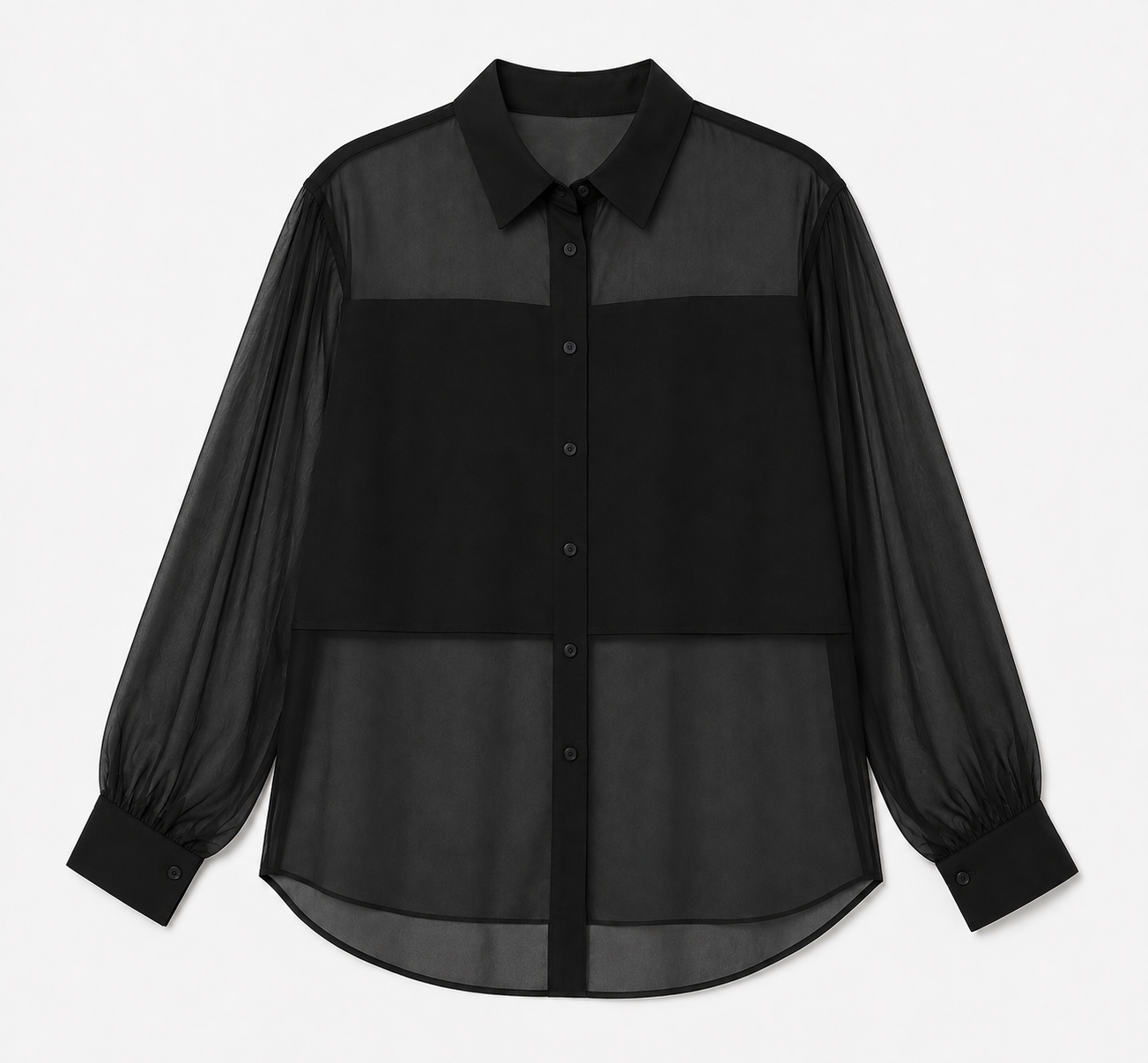 SAMARRA SHIRT SCHIFFON BLACK