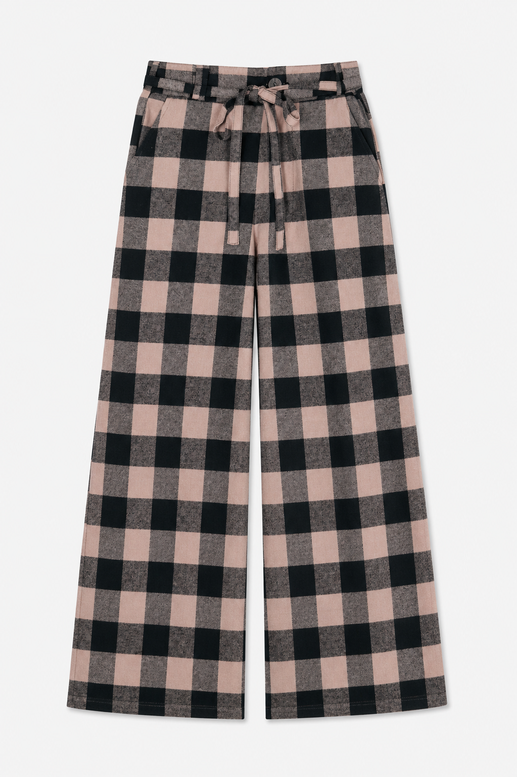 SILVES PANTS CHECK BLACK