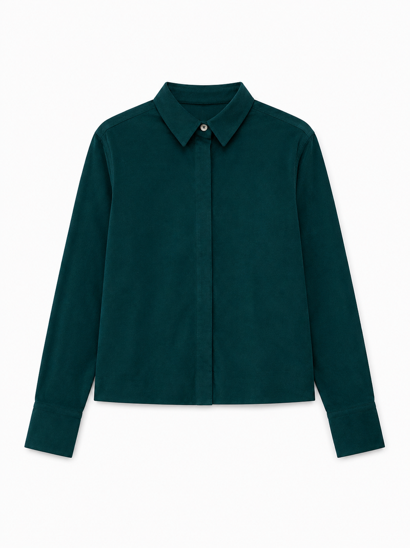 VILA SHIRT DEEP GREEN