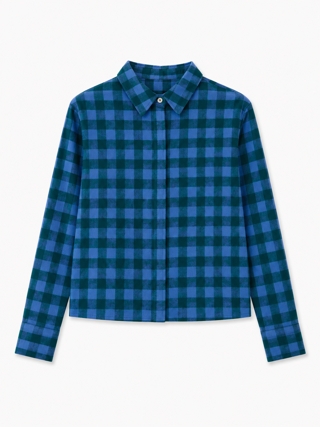 VILA SHIRT CHECK BLUE