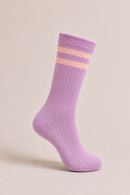VINTAGE SOCKS WOOL LILAC