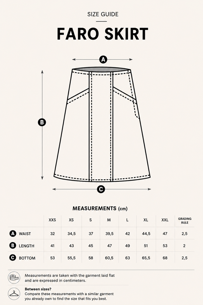 FARO SKIRT CHECK BLACK
