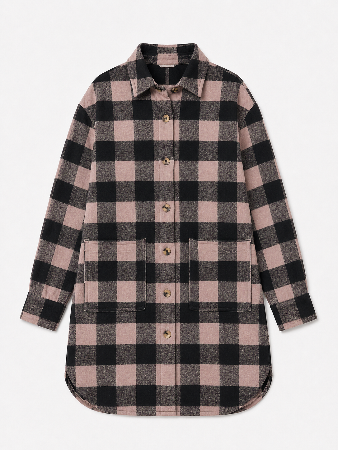 SEIA OVERSHIRT CHECK BLACK