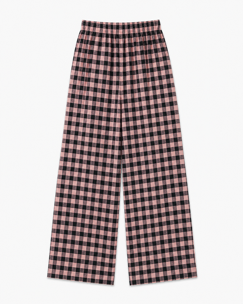 AVIS PANTS CHECK BLACK