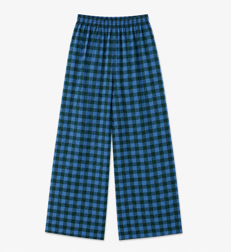 AVIS PANTS CHECK BLUE