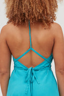VESTIDO MP LARGO TENCEL TURQUOISE