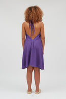 VESTIDO MP CORTO ALGODÓN LINO VIOLET