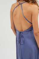 VESTIDO MP CORTO CUPRO DENIM