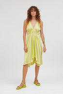 VESTIDO MP CORTO CUPRO LIME