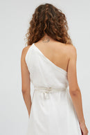 VESTIDO MP CORTO LINO VISCOSA WHITE