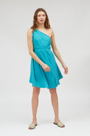 VESTIDO MP CORTO TENCEL TURQUOISE