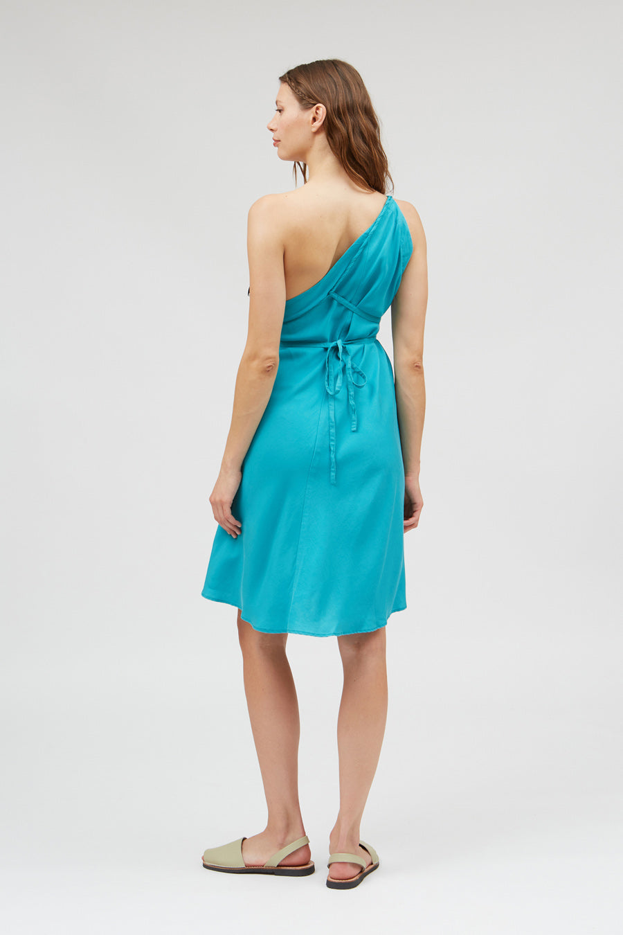 VESTIDO MP CORTO TENCEL TURQUOISE