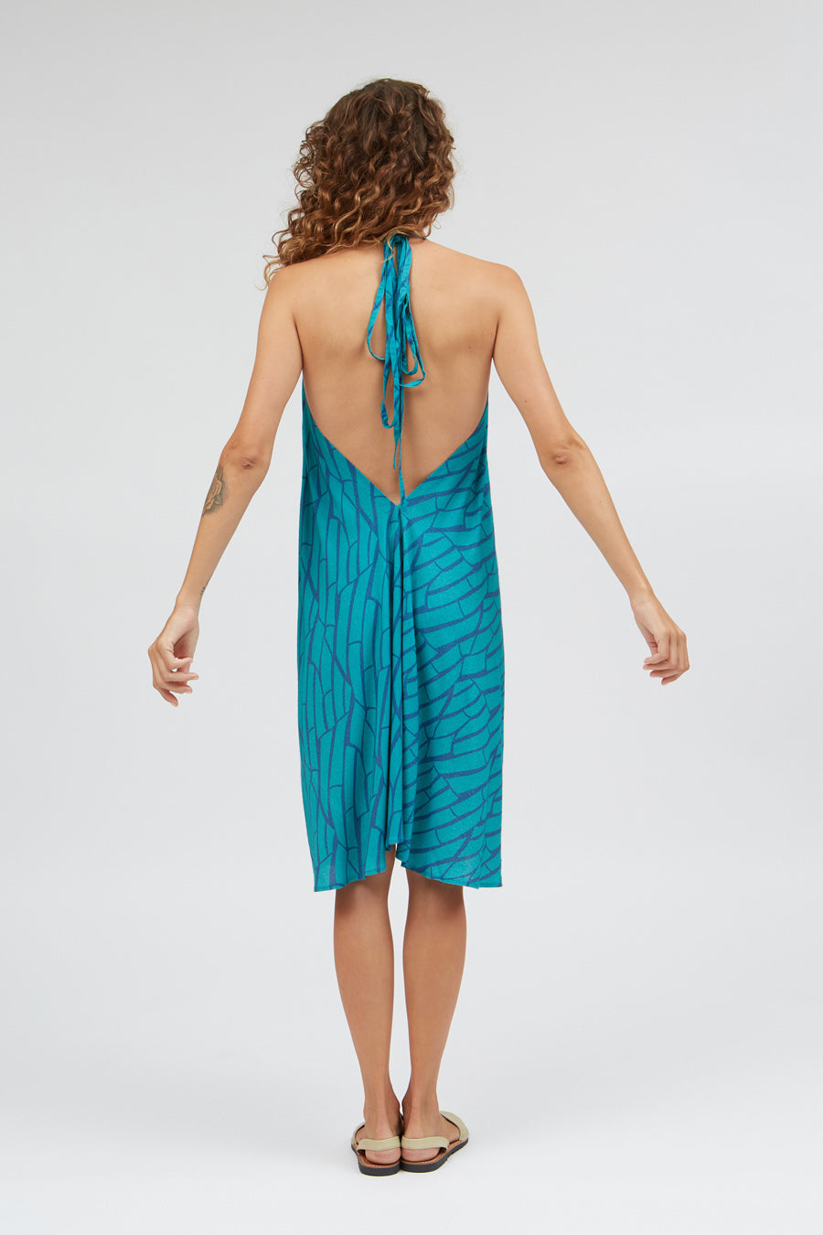 VESTIDO MP CORTO VISCOSA BOTANIC PRINT