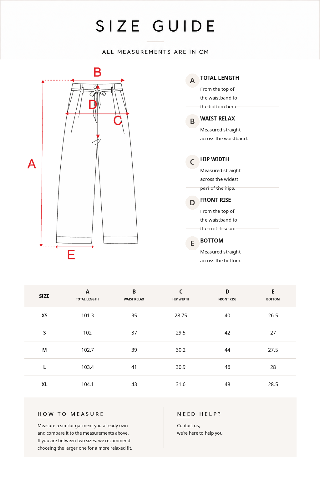 EO PANTS BRICK