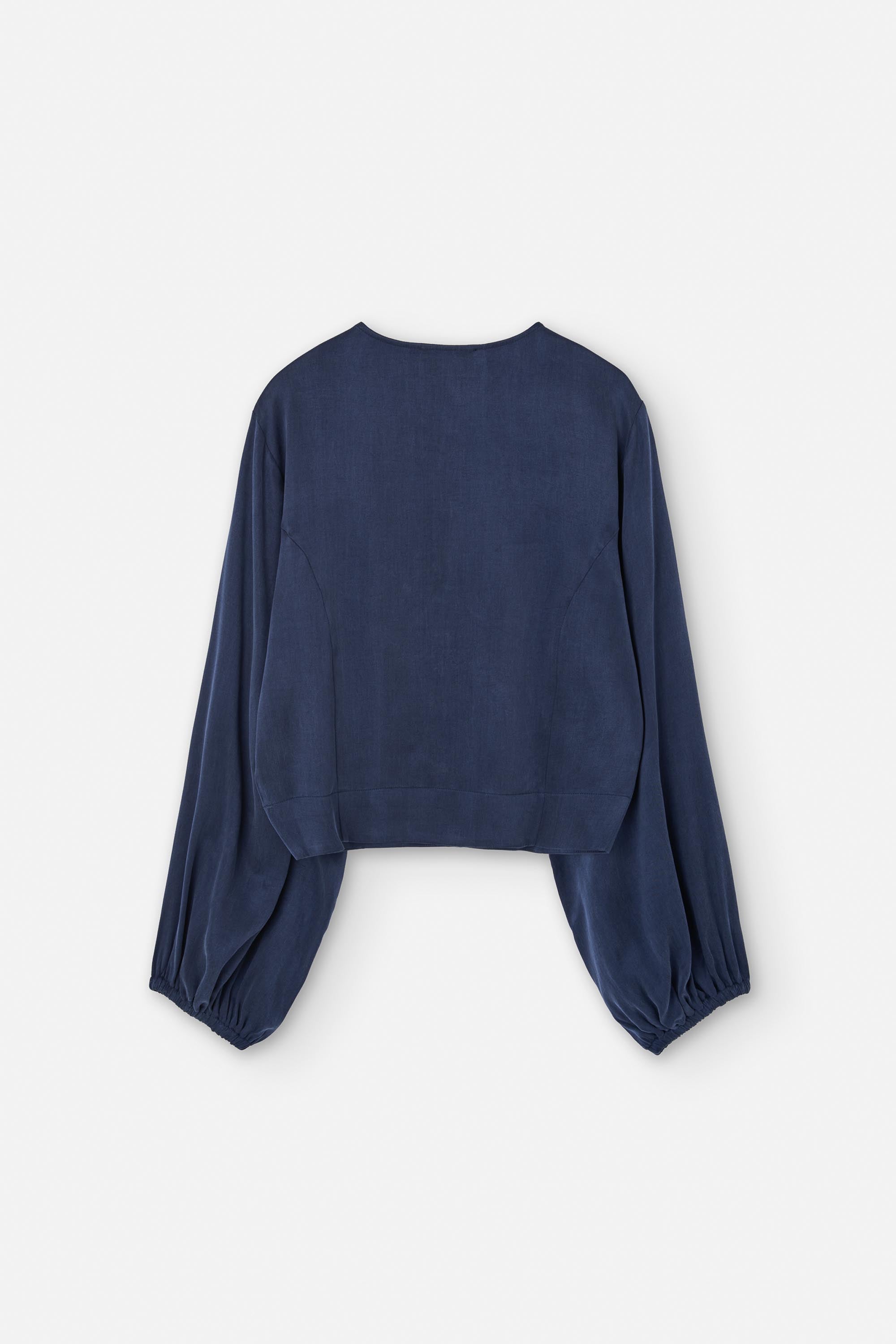 RIALTO BLOUSE CUPRO DARK BLUE