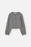 RIALTO BLOUSE HOUNDSTOOTH