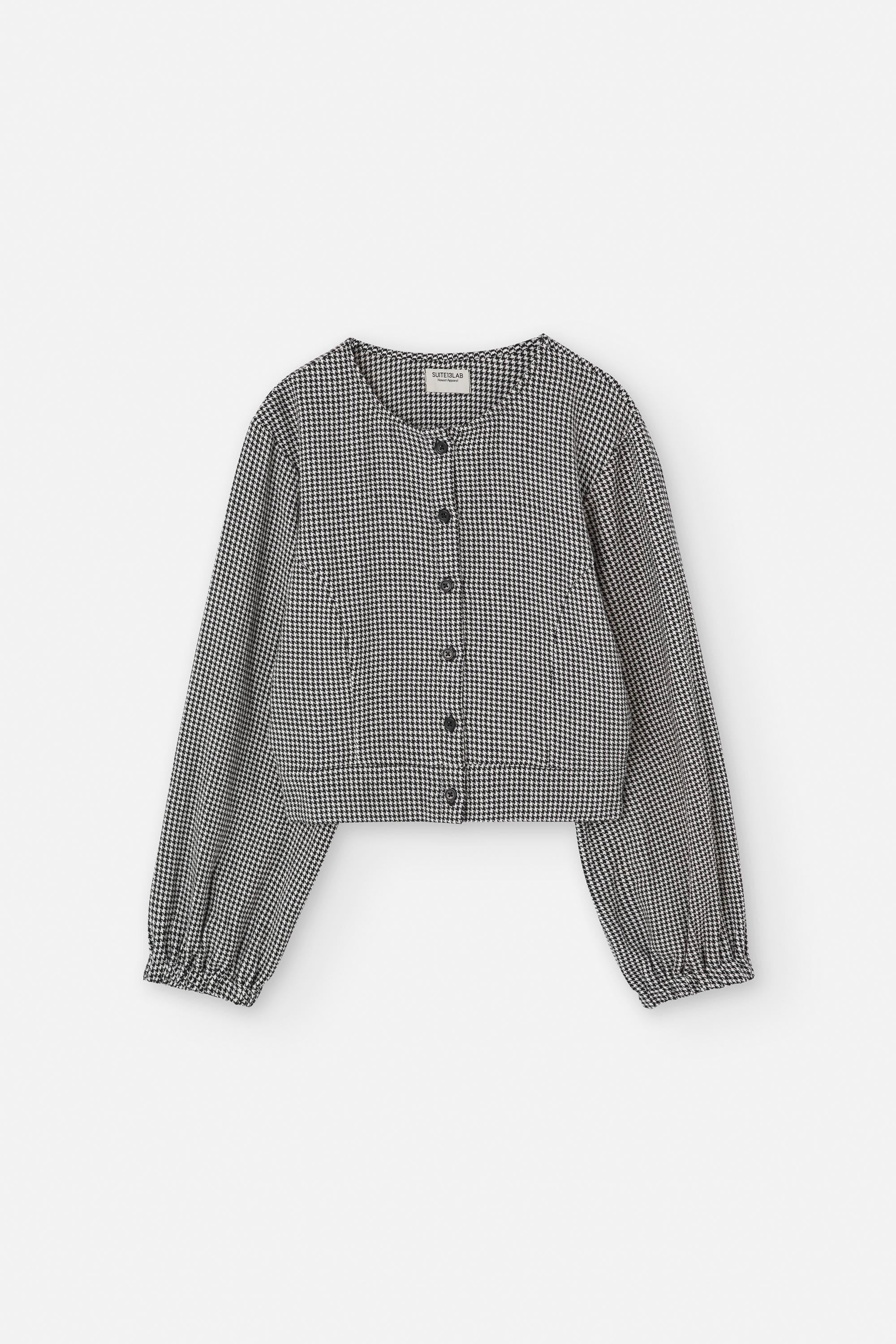 RIALTO BLOUSE HOUNDSTOOTH