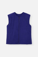 DAVIE VEST CORD ROYAL BLUE