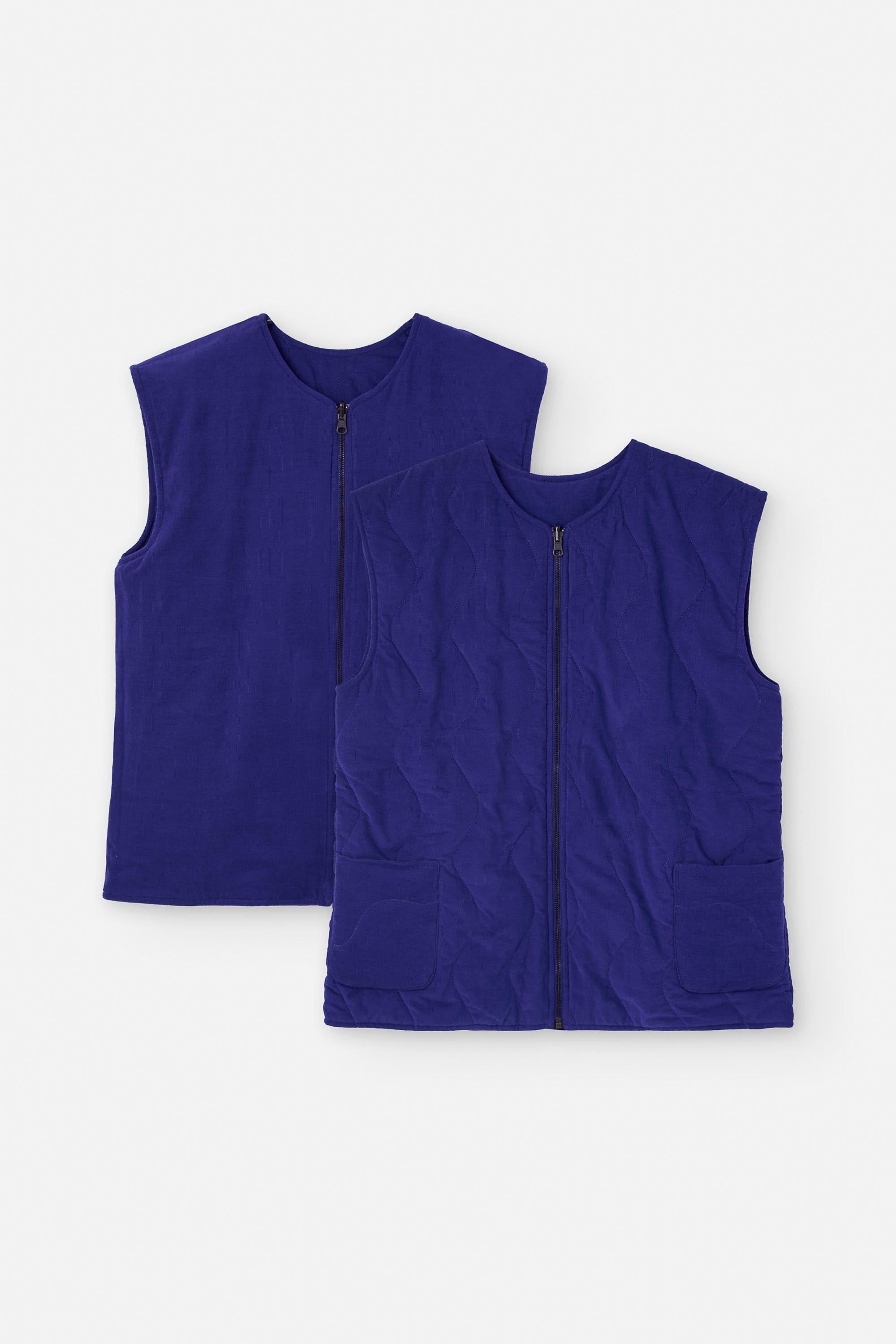DAVIE VEST CORD ROYAL BLUE