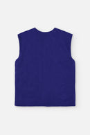 DAVIE VEST CORD ROYAL BLUE