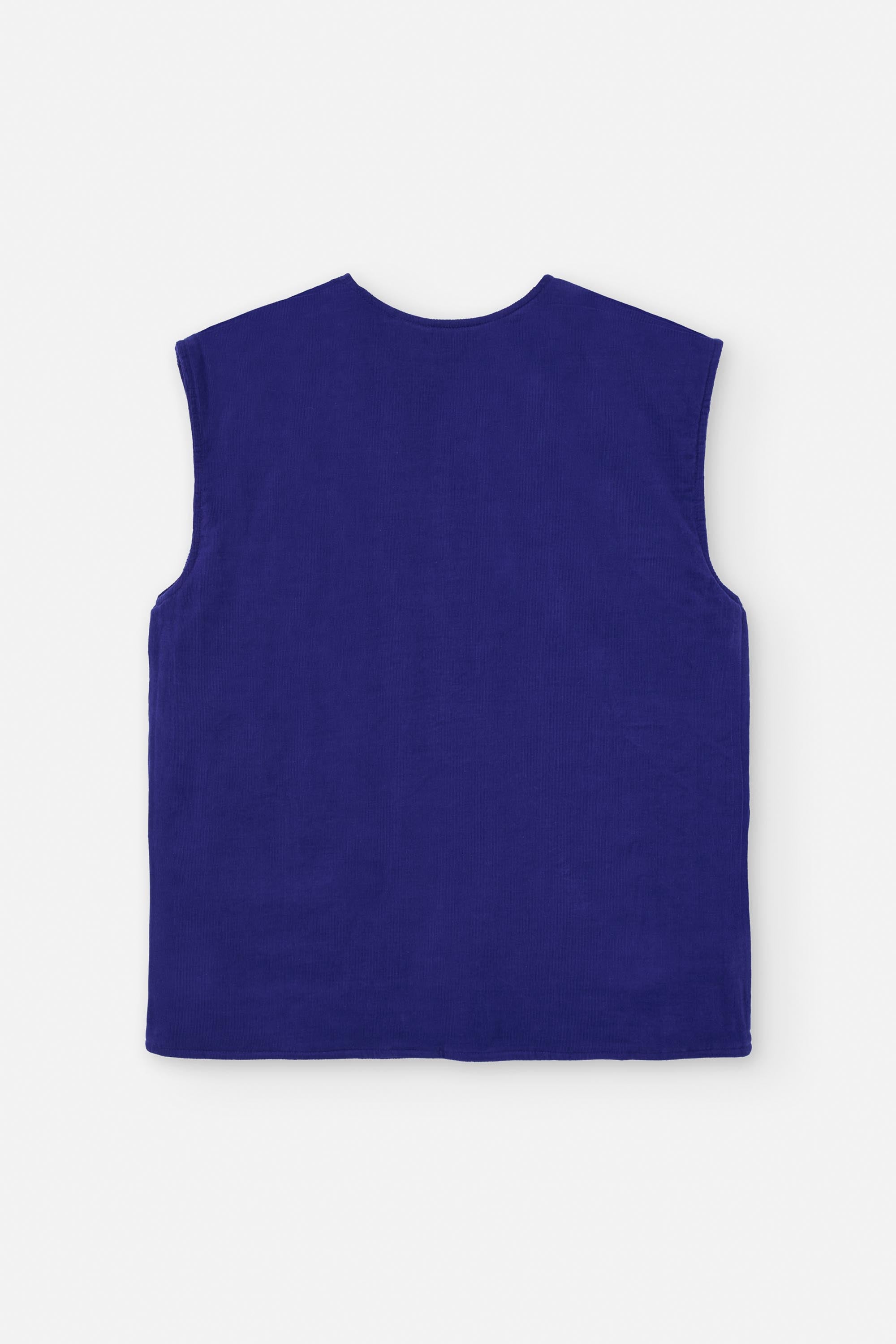 DAVIE VEST CORD ROYAL BLUE