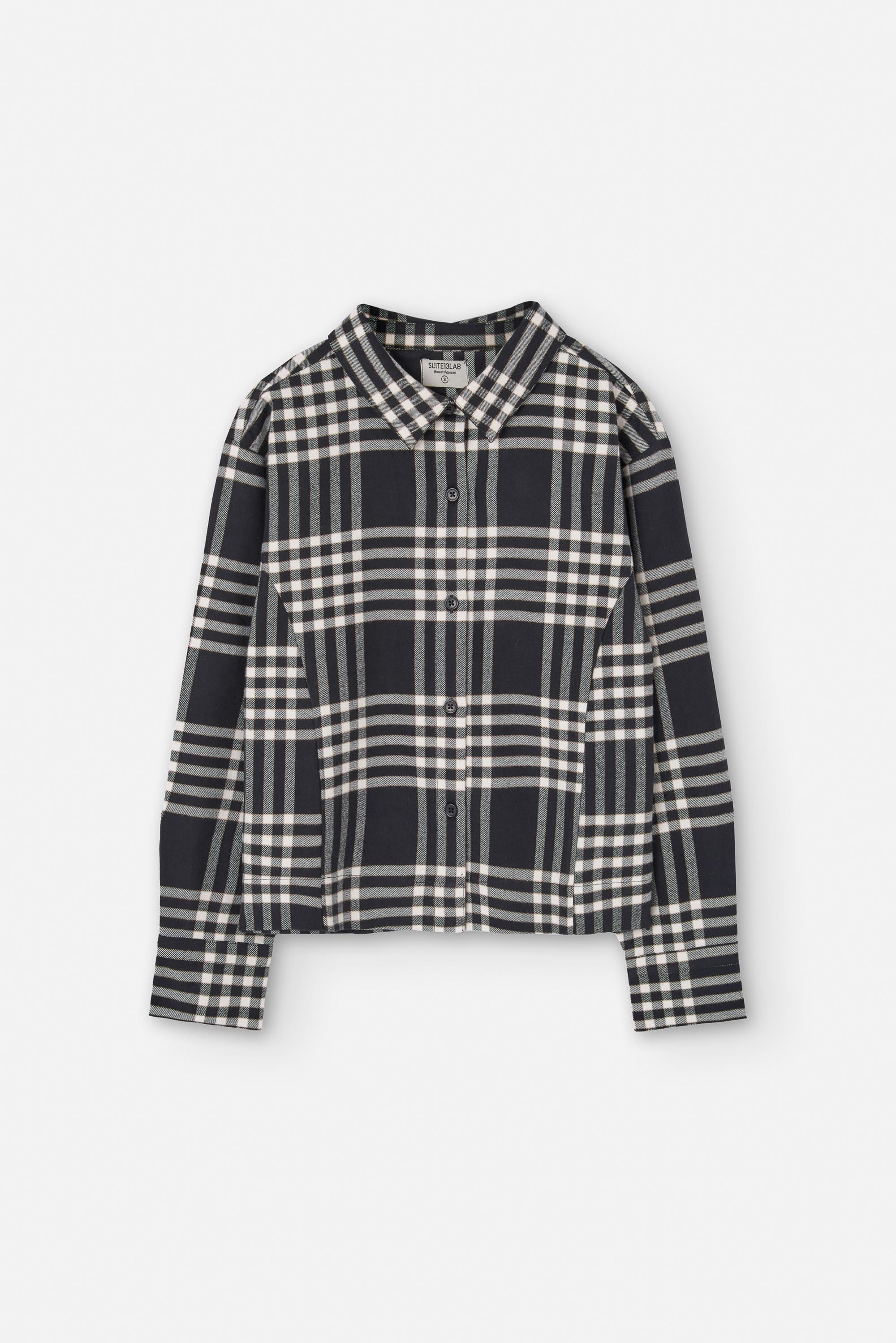 SENS SHIRT FLANNEL CHECK BLACK