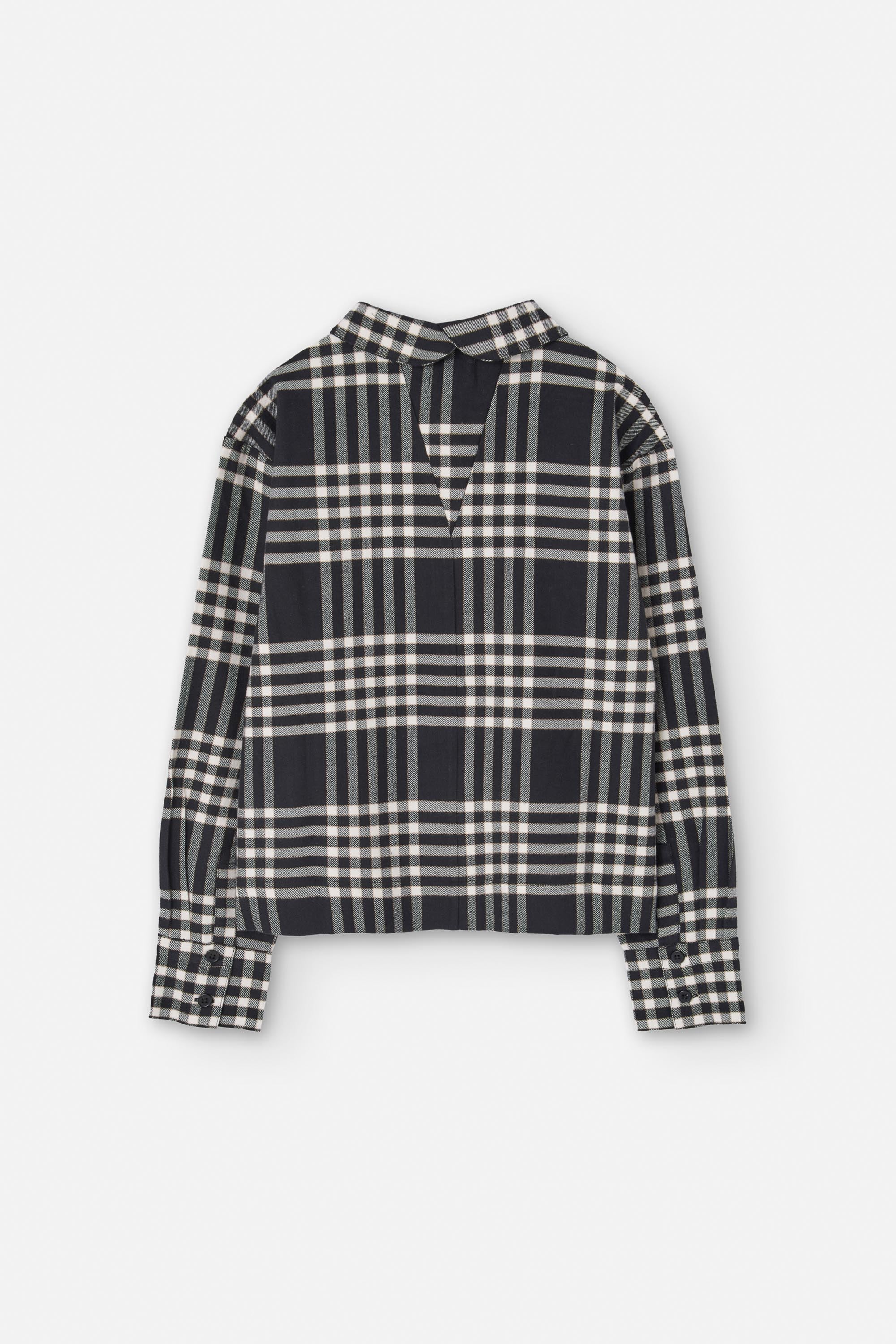 SENS SHIRT FLANNEL CHECK BLACK