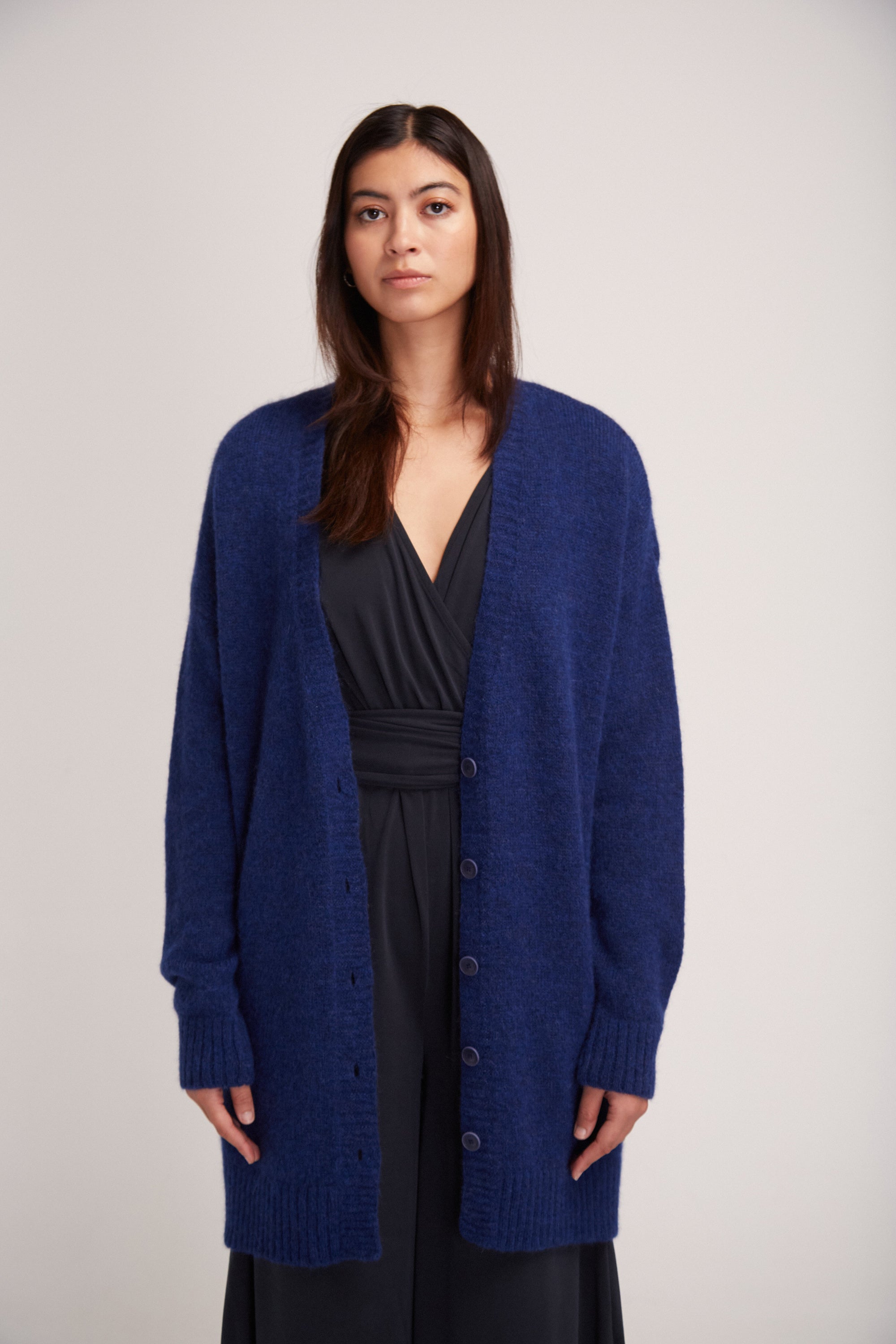 ABI CARDIGAN DARK BLUE