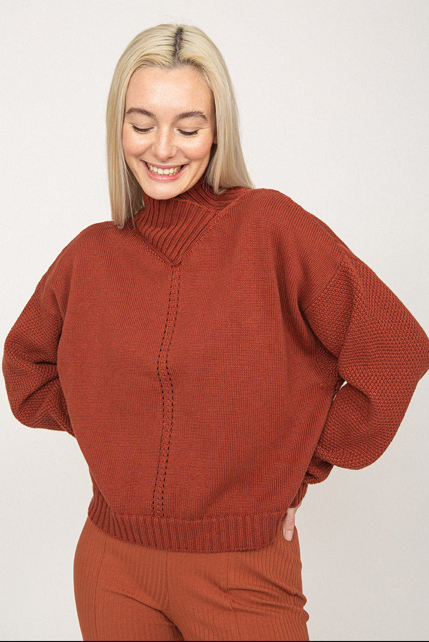 NAVAS JUMPER CINNAMON