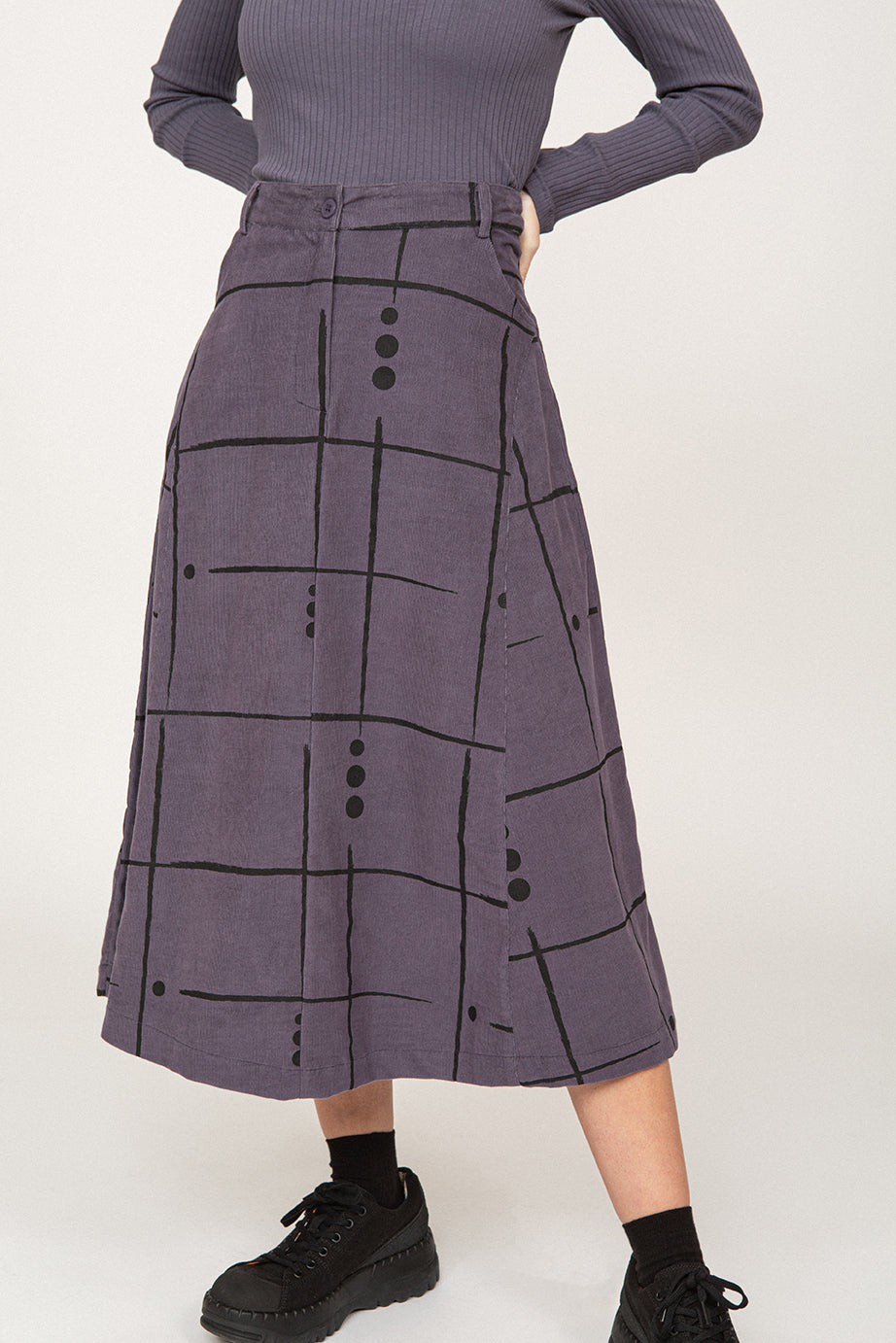 FALDA ROA CHECK PRINT