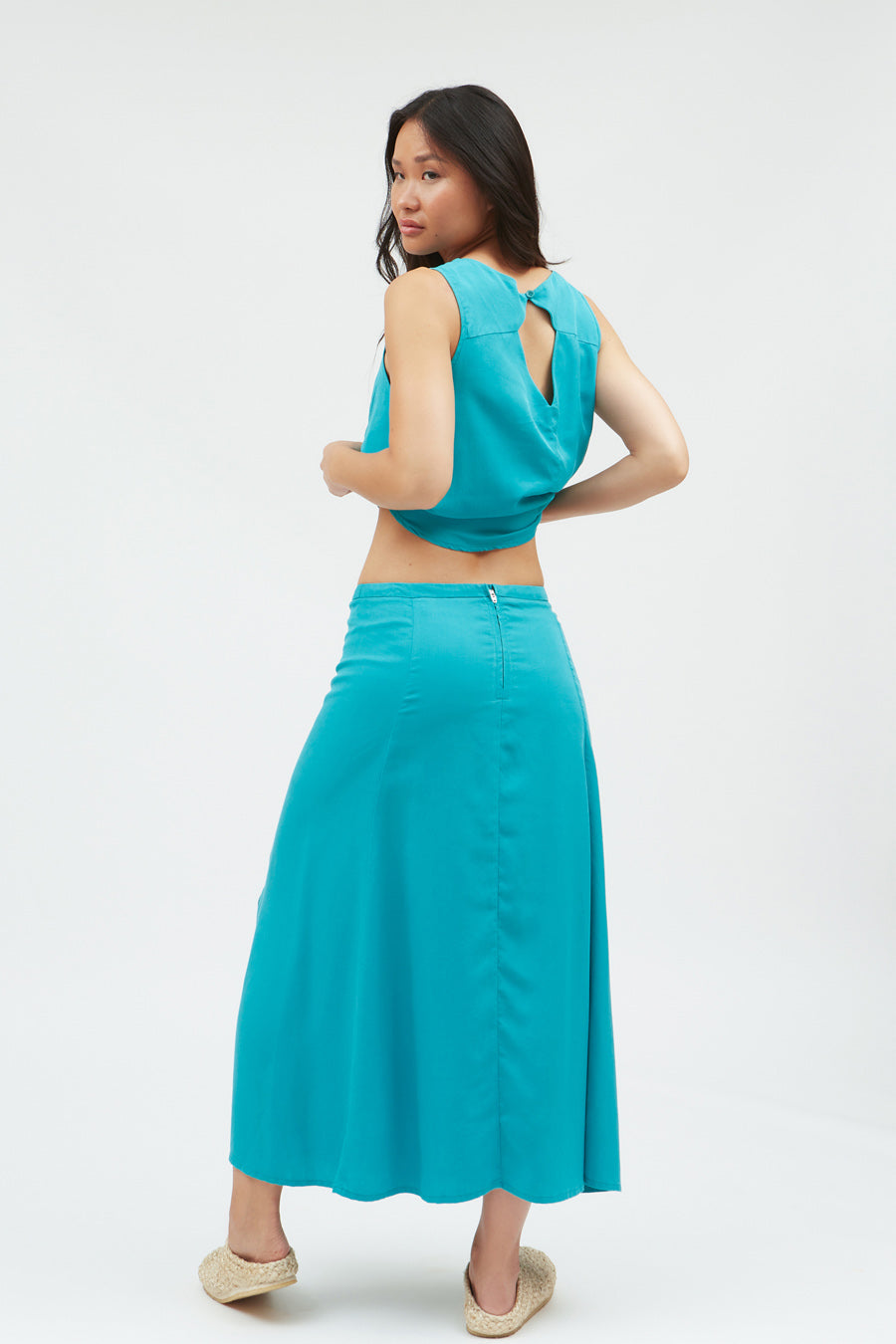 BORNEO SKIRT TURQUOISE