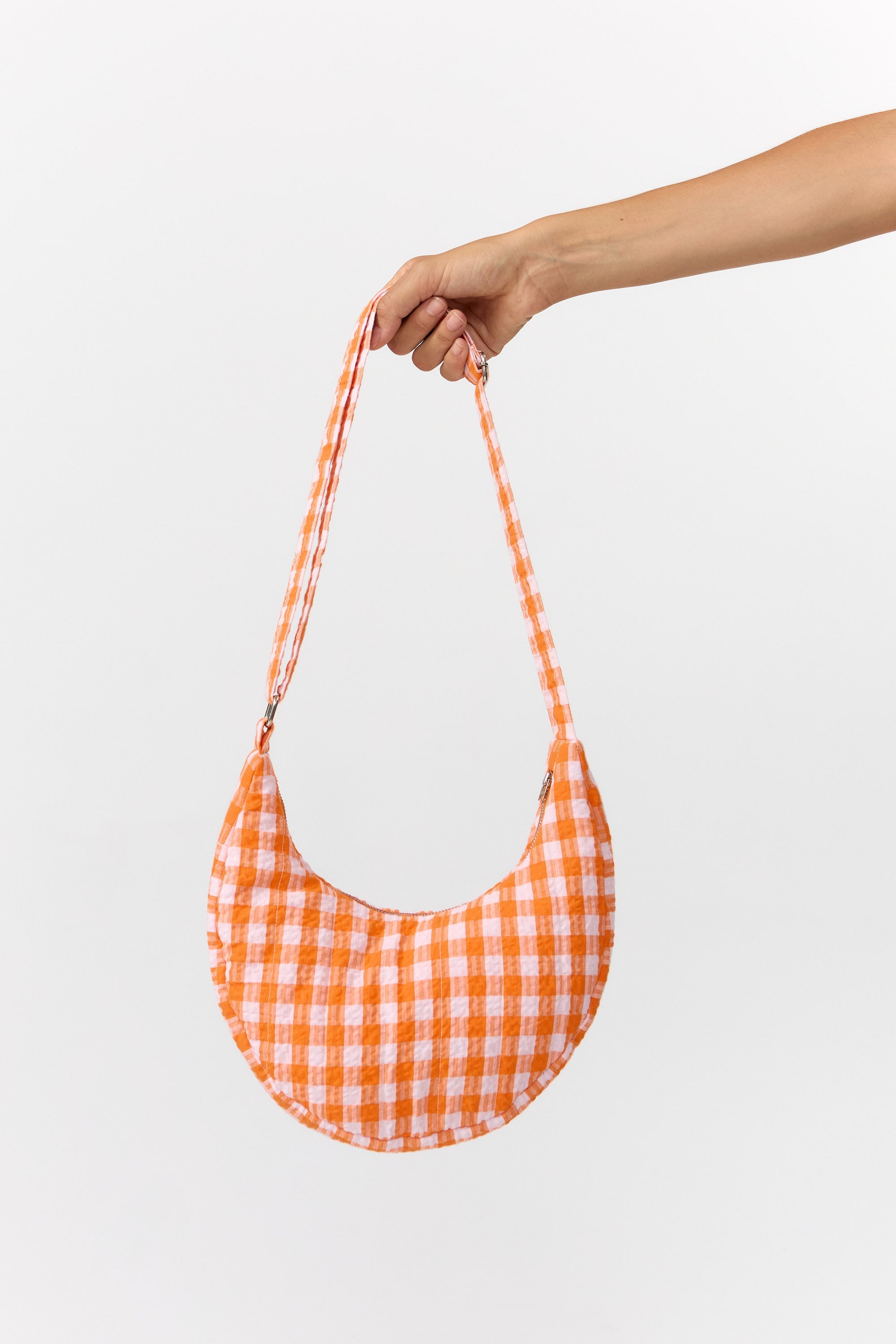 BOLSO TIPO MOONBAG JANNO CHECK ORANGE