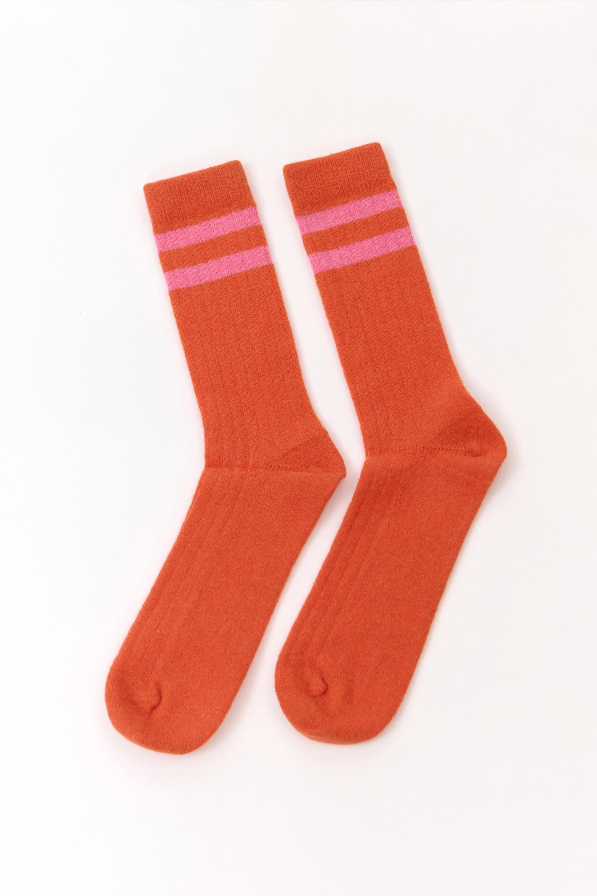 VINTAGE WOOL SOCKS ORANGE