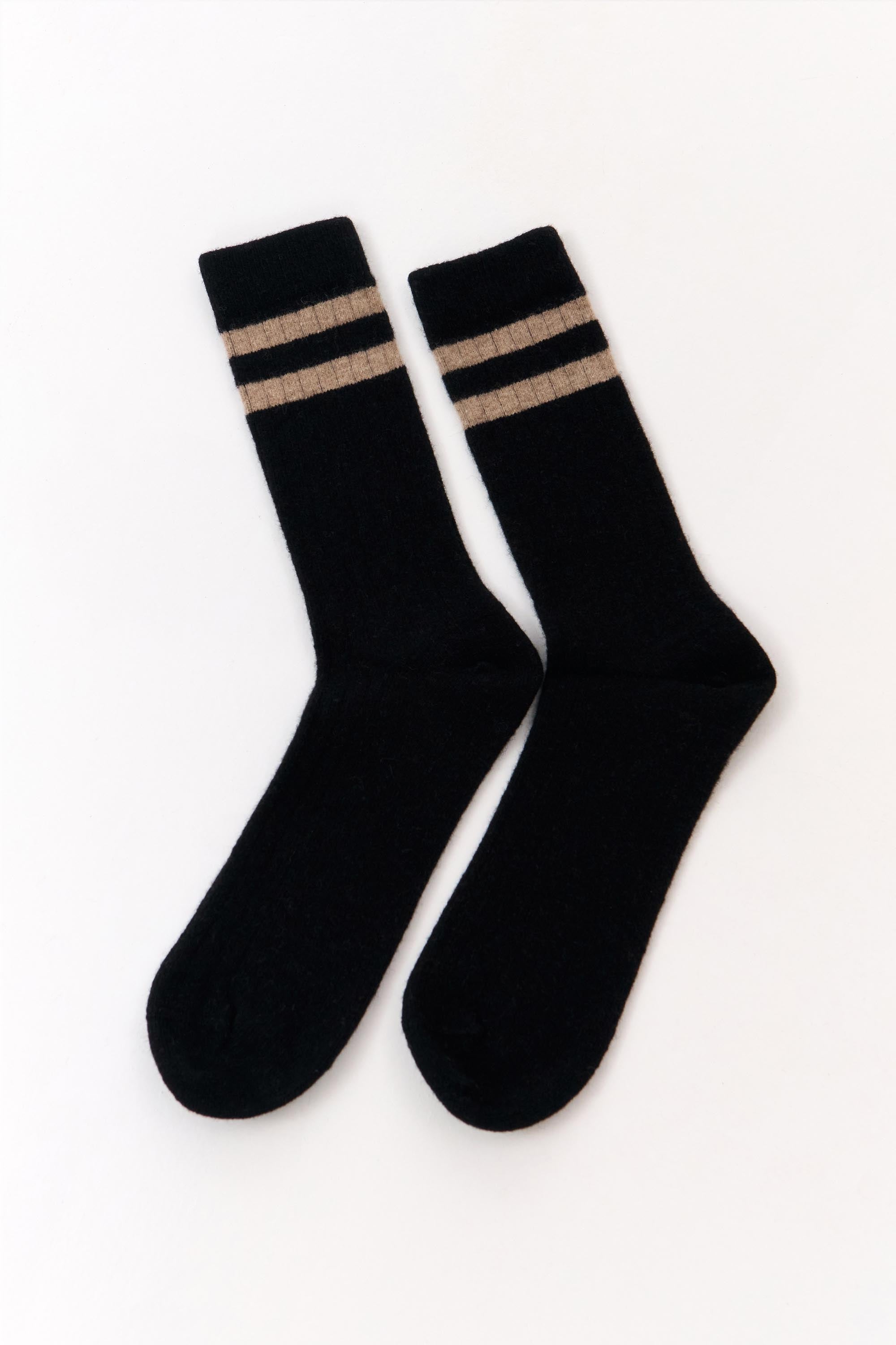VINTAGE WOOL SOCKS BLACK