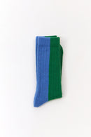 BICOLOR WOOL SOCKS GREEN