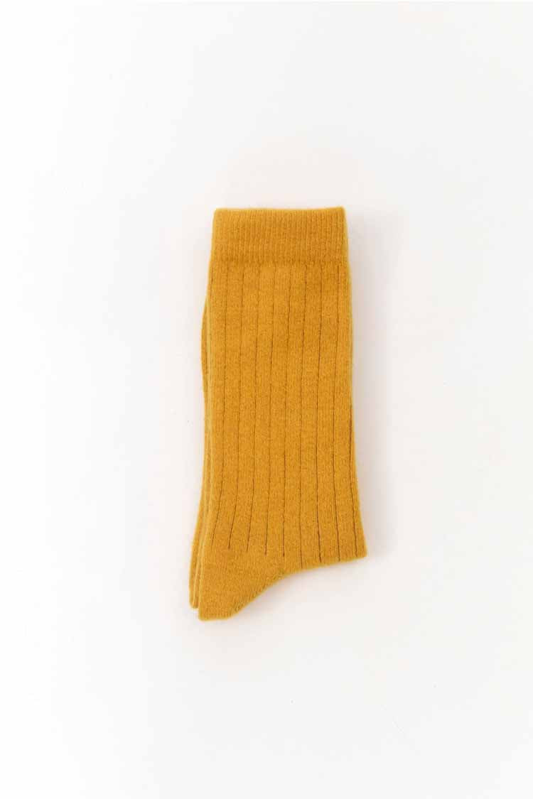 LISOS SOCKS WOOL MUSTARD