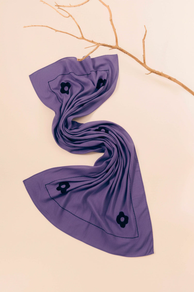TOLE SCARF MID BLUE