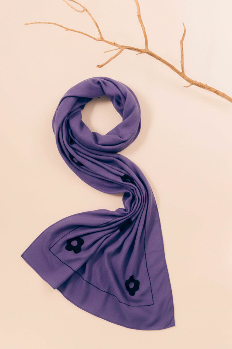 TOLE SCARF MID BLUE