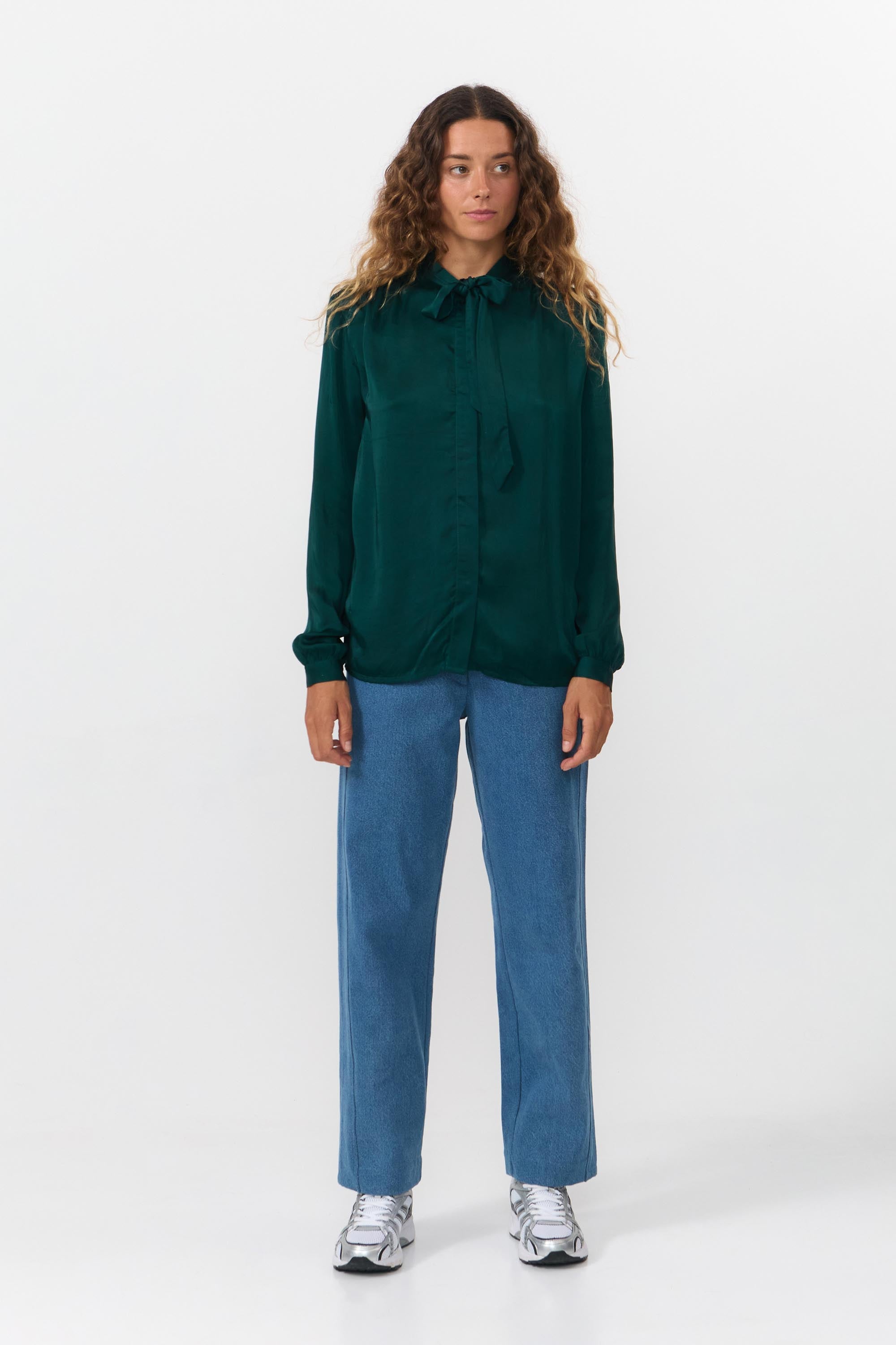 LAON BLOUSE DARK GREEN