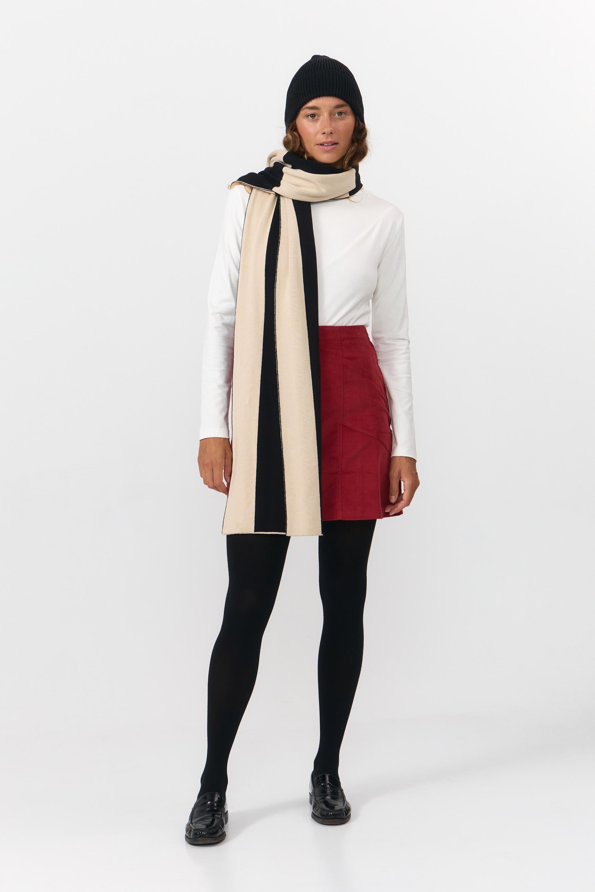 LONDON SCARF CHECK BLACK